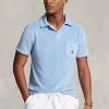 AZURE Herren Ralph Lauren Custom Slim Fit Terry Poloshirts AZURE Herren Ralph Lauren Custom Slim Fit Terry Poloshirts