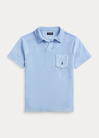 AZURE Herren Ralph Lauren Custom Slim Fit Terry Poloshirts