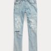 AZURE Ralph Lauren Damen Jeans mit geradem Bein und verkürzter Länge AZURE Ralph Lauren Damen Jeans mit geradem Bein und verkürzter Länge