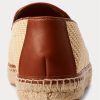 Beige Polo Ralph Lauren Canvas-Loafer mit Stickerei für Herren Beige Polo Ralph Lauren Canvas-Loafer mit Stickerei für Herren