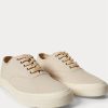 Beige Ralph Lauren Canvas-Sneaker für Herren Beige Ralph Lauren Canvas-Sneaker für Herren