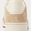 Beige Ralph Lauren Court Sneakers aus Leder und Wildleder für Herren Beige Ralph Lauren Court Sneakers aus Leder und Wildleder für Herren