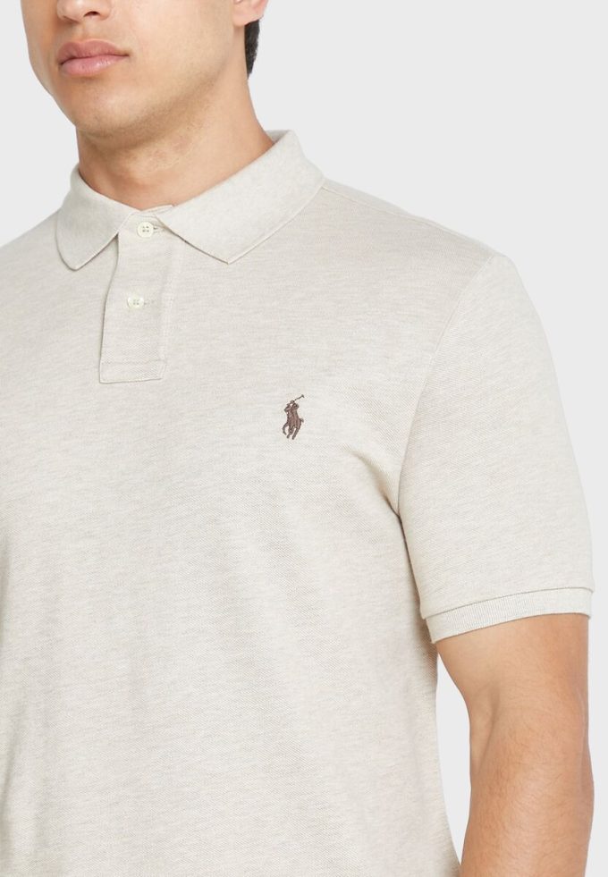 Beige Ralph Lauren Essential Poloshirts für Herren Beige Ralph Lauren Essential Poloshirts für Herren