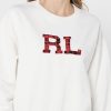 Beige Ralph Lauren Graphic Strick-Sweatshirts für Damen