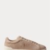 Beige Ralph Lauren Heritage Court II Wildleder-Sneaker für Herren Beige Ralph Lauren Heritage Court II Wildleder-Sneaker für Herren