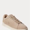 Beige Ralph Lauren Heritage Court II Wildleder-Sneaker für Herren Beige Ralph Lauren Heritage Court II Wildleder-Sneaker für Herren