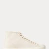 Beige Ralph Lauren Mayport Canvas-Sneakers für Damen Beige Ralph Lauren Mayport Canvas-Sneakers für Damen
