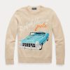 Beige Ralph Lauren Pullover aus Kaschmirmischung mit AR-Motiv für Damen Beige Ralph Lauren Pullover aus Kaschmirmischung mit AR-Motiv für Damen