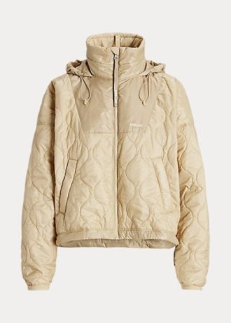 Beige Ralph Lauren Ripstop Packable Jacken für Damen