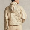 Beige Ralph Lauren Ripstop Packable Jacken für Damen