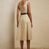 Beige Ralph Lauren Semira Tageskleid aus Wollgabardine für Damen Beige Ralph Lauren Semira Tageskleid aus Wollgabardine für Damen