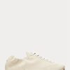 Beige Ralph Lauren The Suede Pony Ballerina-Sneakers für Damen Beige Ralph Lauren The Suede Pony Ballerina-Sneakers für Damen