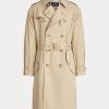 Beige Ralph Lauren Trenchcoats aus Stretch-Baumwolle für Herren Beige Ralph Lauren Trenchcoats aus Stretch-Baumwolle für Herren