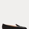 Beige / Weiße Ralph Lauren Laurel Tassel Loafer aus Ziegenwildleder für Damen Beige / Weiße Ralph Lauren Laurel Tassel Loafer aus Ziegenwildleder für Damen