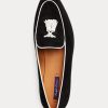 Beige / Weiße Ralph Lauren Laurel Tassel Loafer aus Ziegenwildleder für Damen Beige / Weiße Ralph Lauren Laurel Tassel Loafer aus Ziegenwildleder für Damen