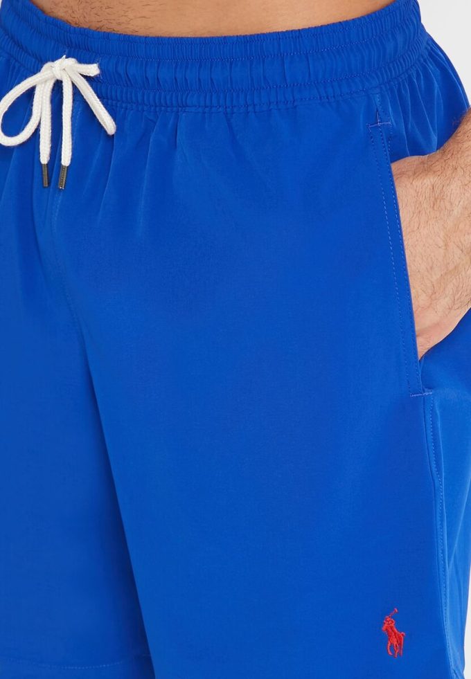 Blaue Badeshorts mit Kordelzug für Herren von Ralph Lauren Blaue Badeshorts mit Kordelzug für Herren von Ralph Lauren