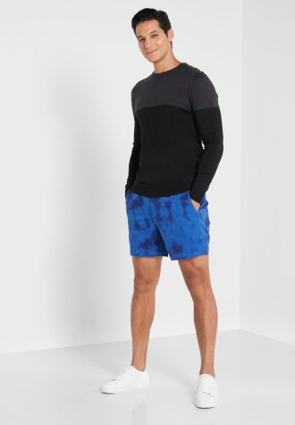 Blaue Cargo-Shorts mit Batikmuster für Herren von Ralph Lauren
