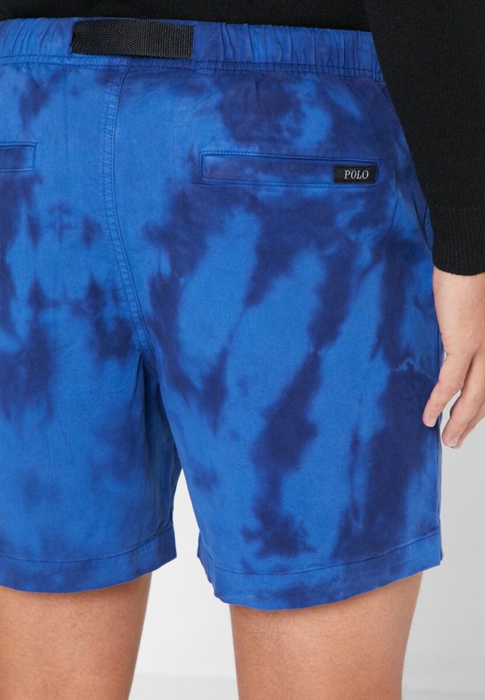 Blaue Cargo-Shorts mit Batikmuster für Herren von Ralph Lauren