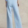 Blaue Fleece-Jogginghose mit abgeschnittenem Saum von Ralph Lauren für Damen Blaue Fleece-Jogginghose mit abgeschnittenem Saum von Ralph Lauren für Damen