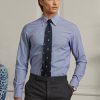 Blaue formelle Hemden aus pflegeleichtem Twill mit Gingham-Muster für Herren von Ralph Lauren Blaue formelle Hemden aus pflegeleichtem Twill mit Gingham-Muster für Herren von Ralph Lauren