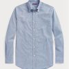 Blaue formelle Hemden aus pflegeleichtem Twill mit Gingham-Muster für Herren von Ralph Lauren Blaue formelle Hemden aus pflegeleichtem Twill mit Gingham-Muster für Herren von Ralph Lauren