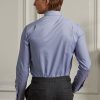 Blaue formelle Hemden aus pflegeleichtem Twill mit Gingham-Muster für Herren von Ralph Lauren Blaue formelle Hemden aus pflegeleichtem Twill mit Gingham-Muster für Herren von Ralph Lauren