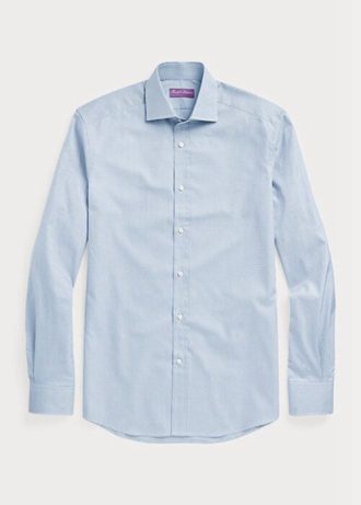 Blaue formelle Hemden mit Gingham-Muster für Herren von Ralph Lauren