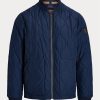 Blaue gesteppte Bomberjacken von Ralph Lauren für Herren