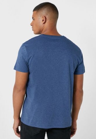 Blaue Herren Ralph Lauren Brust-Logo V-Ausschnitt T-Shirts