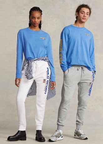 Blaue Herren Ralph Lauren Classic Fit Polo Sport Jersey T-Shirts
