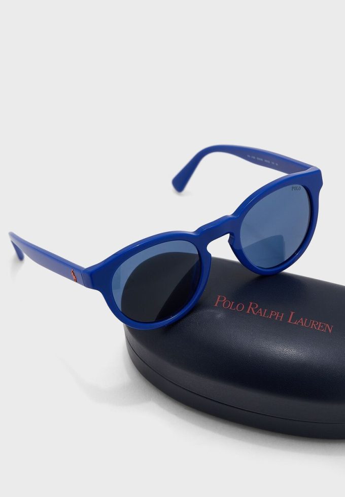 Blaue Herren-Sonnenbrille „Ralph Lauren 0Ph4184 Wayfarers“