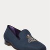 Blaue Herrenschuhe aus Leinen von Ralph Lauren – Alonzo Bullion
