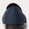 Blaue Herrenschuhe aus Leinen von Ralph Lauren – Alonzo Bullion