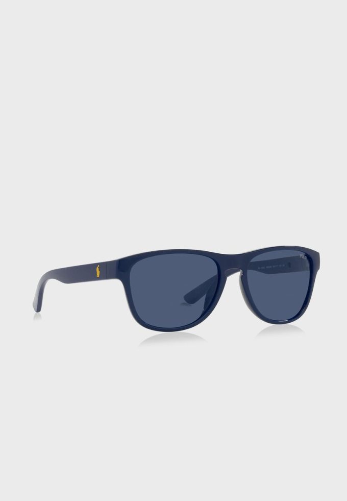 Blaue ovale Sonnenbrille von Ralph Lauren für Herren Blaue ovale Sonnenbrille von Ralph Lauren für Herren