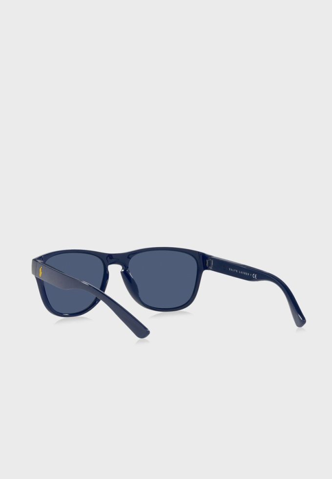 Blaue ovale Sonnenbrille von Ralph Lauren für Herren Blaue ovale Sonnenbrille von Ralph Lauren für Herren