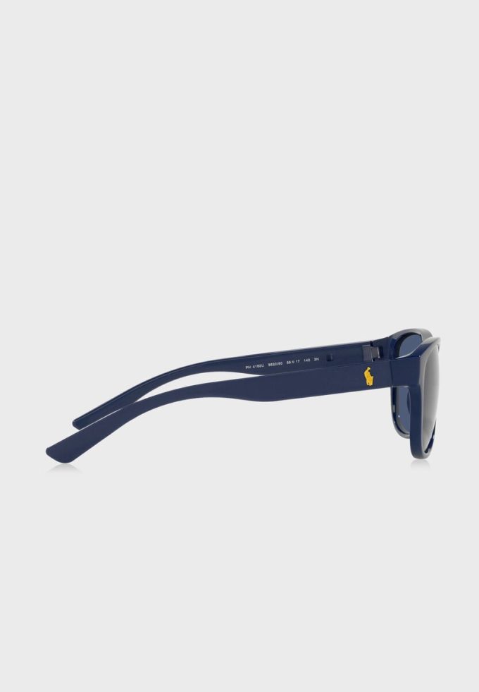 Blaue ovale Sonnenbrille von Ralph Lauren für Herren Blaue ovale Sonnenbrille von Ralph Lauren für Herren