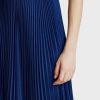 Blaue Plissee-Midiröcke von Ralph Lauren für Damen