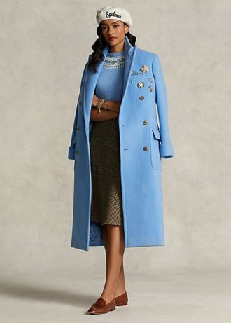 Blaue Polomäntel aus der Spelman-Kollektion von Ralph Lauren für Damen