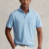 Blaue Poloshirts aus Baumwolle und Leinen im Classic Fit von Ralph Lauren für Herren Blaue Poloshirts aus Baumwolle und Leinen im Classic Fit von Ralph Lauren für Herren
