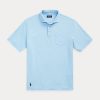 Blaue Poloshirts aus Baumwolle und Leinen im Classic Fit von Ralph Lauren für Herren Blaue Poloshirts aus Baumwolle und Leinen im Classic Fit von Ralph Lauren für Herren
