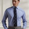 Blaue Poloshirts aus gestreifter Popeline für Herren von Ralph Lauren
