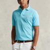 Blaue Poloshirts aus Mesh im Slim Fit von Ralph Lauren für Herren Blaue Poloshirts aus Mesh im Slim Fit von Ralph Lauren für Herren