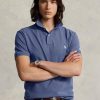 Blaue Poloshirts aus Mesh im Slim Fit von Ralph Lauren für Herren Blaue Poloshirts aus Mesh im Slim Fit von Ralph Lauren für Herren