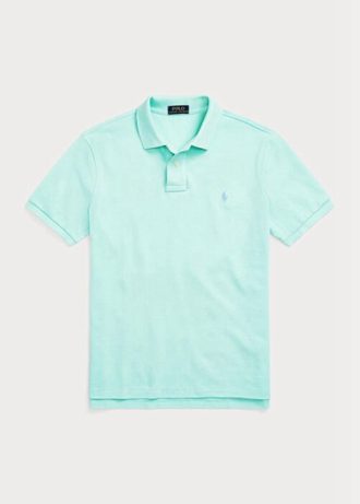 Blaue Poloshirts aus Mesh im Slim Fit von Ralph Lauren für Herren