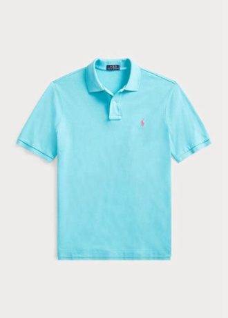 Blaue Poloshirts aus Mesh im Slim Fit von Ralph Lauren für Herren