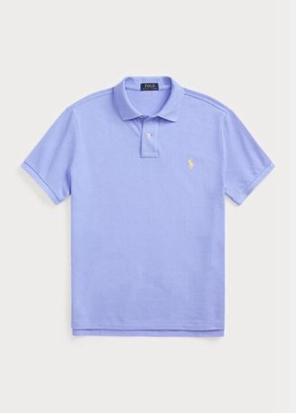 Blaue Poloshirts aus Mesh im Slim Fit von Ralph Lauren für Herren