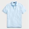 Blaue Poloshirts aus Mesh im Slim Fit von Ralph Lauren für Herren Blaue Poloshirts aus Mesh im Slim Fit von Ralph Lauren für Herren