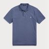 Blaue Poloshirts aus Mesh im Slim Fit von Ralph Lauren für Herren Blaue Poloshirts aus Mesh im Slim Fit von Ralph Lauren für Herren