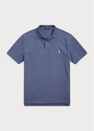 Blaue Poloshirts aus Mesh im Slim Fit von Ralph Lauren für Herren