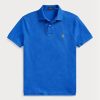 Blaue Poloshirts aus Mesh im Slim Fit von Ralph Lauren für Herren
